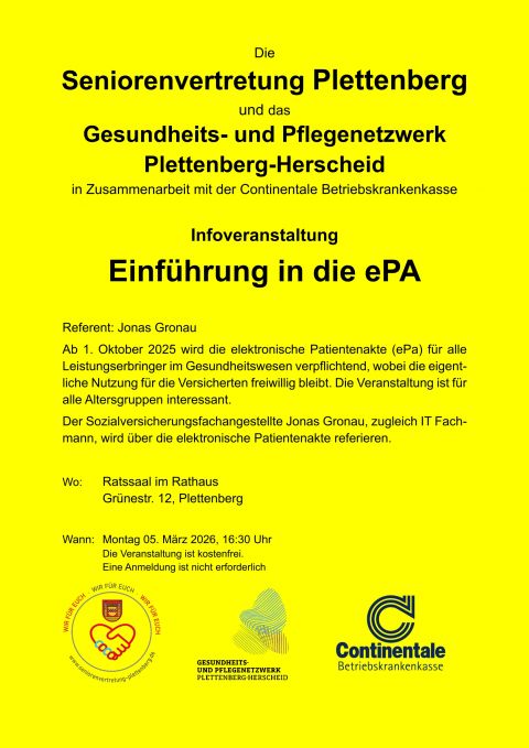 Plakat-Einführung in die ePA
